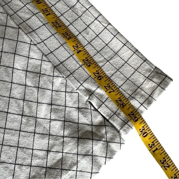 J.Jill Ponte Knit Tunic Top Off White/Black Stretch Size Medium - Picture 8 of 9